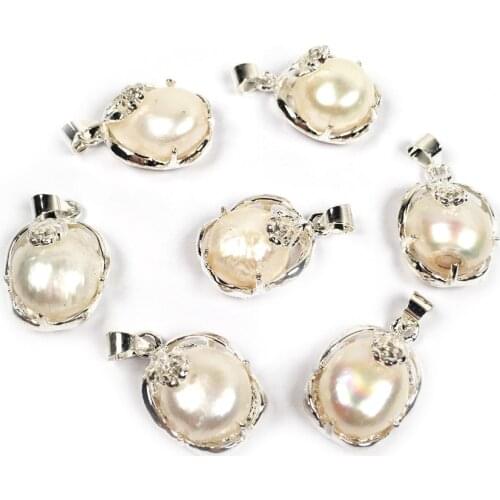 100% Natural Freshwater Pearl Pendants Womens Charms Pendants For jewelry making DIY Accessories Fit Necklaces Size 13x20mm