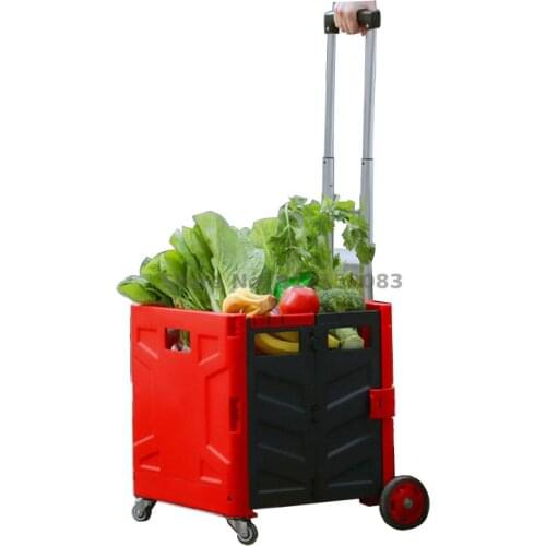 Portable Folding Grocery Shopping Cart, Small Cart, Household Shopping Cart, Trolley Cart, Climbing Stairs, Cart Trailer, Shoppi