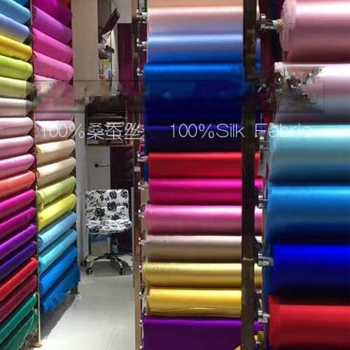 Silk fabric 22mm for DIY Silk 100% Fabric Heavy Solid Color Silk Clothing Bedding Cloth fabric DIY