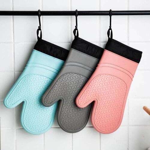 High Guality Silicone Microwave Glove BBQ Oven Baking Hot Pot Mitts Cooking Heat Resistant Kitchen Baking Cooking Tool