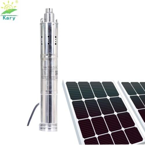 Kary Good design 24V 40m lift solar water pumps 3000L/H 1.28 inch outlet submersible stainless steel pump