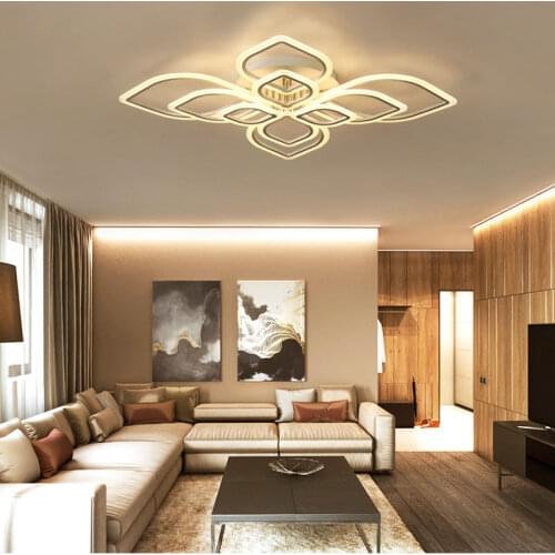 Modern minimalist led ceiling lamp Living room bedroom home fashion lighting Creative ultra-thin acrylic wave ceiling lights