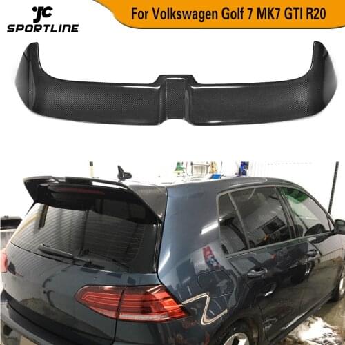 Carbon Fiber / ABS Rear Trunk Roof Spoiler Window Wing Lip for Volkswagen VW Golf 7 7.5 VII MK7 7.5 GTI R Hatchblack 2014 - 2019