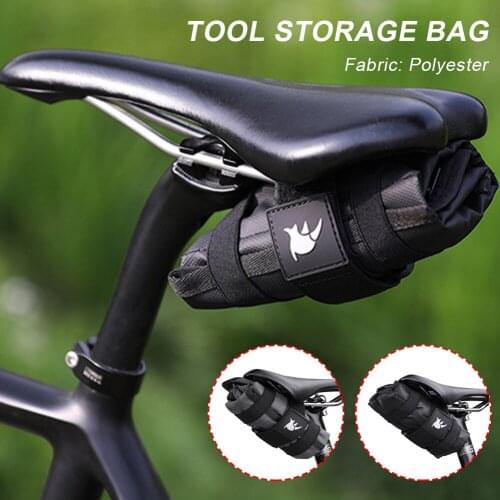 Bicycle Handlebar Bag Tool Bag with Elastic Strips Top Front Tube Frame Bag Pouch Cycling Accessories