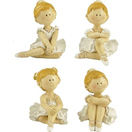 ENNAS Decoration 2.44"Tall Ballerina Mini Figurine Sitting Down Room Decorations