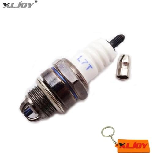 High Performance 3 Electrode 3 Pole Ignition Spark Plug L7T White For 2 stroke Mini Moto ATV Dirt Pocket Bike Moped Scooter
