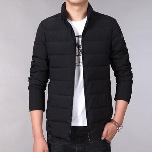 Winter Jacket Men 2018 Fashion Stand Collar Male Parka Jacket Mens Solid Thick Jackets and Coats Man Winter Parkas