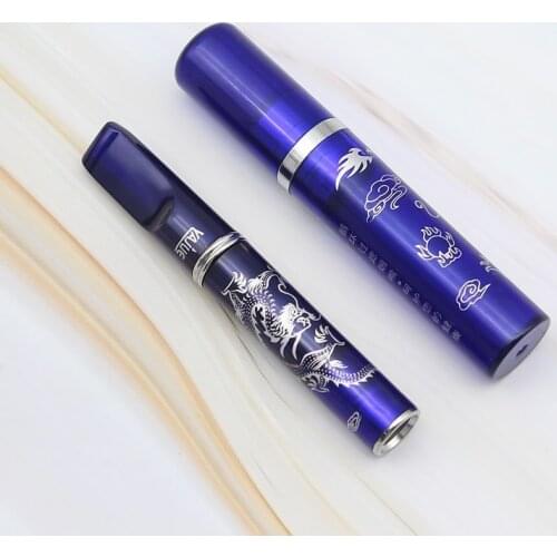 1set Printing Dragon Fashion Cycle Filter Smoke Pipes Cleanable Reusable Cigarette Holder Tobacco Smoking Pipe Mouthpiece
