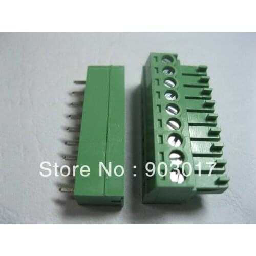 100 Pcs Per Lot 3.81mm 9 way/pin Screw Terminal Block Connector Green Pluggable Type High Quality HOT Sale