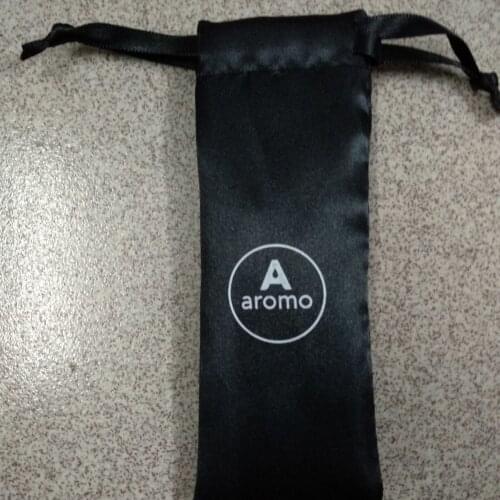 1000pcs satin cheap drawstring bag custom drawstring bags jewelry 6*17cm small gift pouch with 1 color printing free shipping