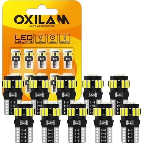 10x T10 W5W LED Bulb Canbus 194 168 Car Interior Lamp Clearance Light For BMW X1 X2 X3 X4 X5 X6 X7 M5 M6 E91 E92 E93 F10 E39 E46