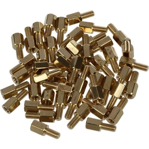 50 Pcs M3 Male x M3 Female Hex Head PCB Standoffs Spacers 12mm Length