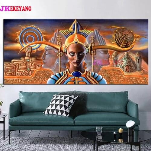 5D DIY Diamond Painting Egyptian woman Home Decor Embroidery Mosaic Picture Handcraft Kit Large Size j3132