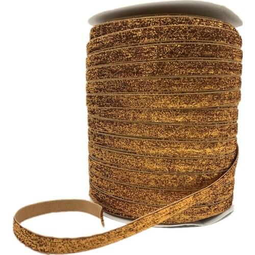 6mm-38mm Champagne Glitter Velvet Ribbon Handmade Wedding Party Decoration Ribbon For Gift Wrapping DIY Hair Sewing Fabric