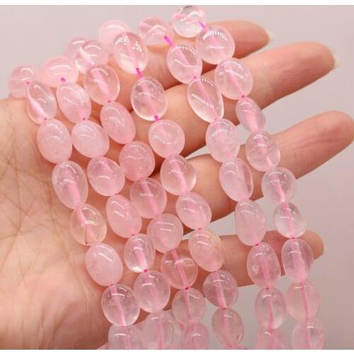 Hot Selling Natural Stone Bead Irregular Rose Quartz Beads 10-12 MM For DIY Jewelry Making Necklace Bracelet Earrings Accessory