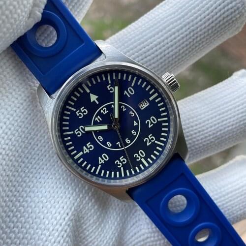 STEELDIVE 200M Dive Watch sterile dial Mechanical Pilot NH35 movement Automatic Watches Men Super Luminous Diving Watch SD1940T