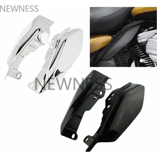 Motorcycle Chrome Black Mid-Frame Air Heat Deflector Fit For Harley Touring Electra Glide Street Road Glide CVO 2017 2018 2019