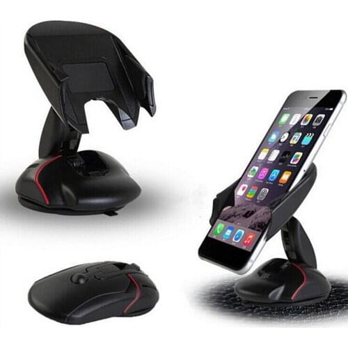 360 Degree Rotation Adjustment Windshield Dashboard Mouse Holder Stand Universal for Phone GPS Bracket Car Accessories