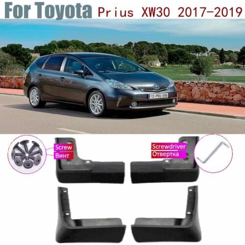 Fender Mud Guard Splash Flaps Mudguard Accessories Car Mudflaps For Toyota Prius XW30 3rd Gen 2015~2010 2014 2013 2012 2011