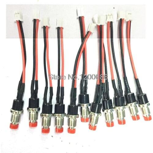 2pin PH2.0 PBS-110 with 10cm cable to 12mm NO (normally open ) on after push momentary action pushbutton normally off