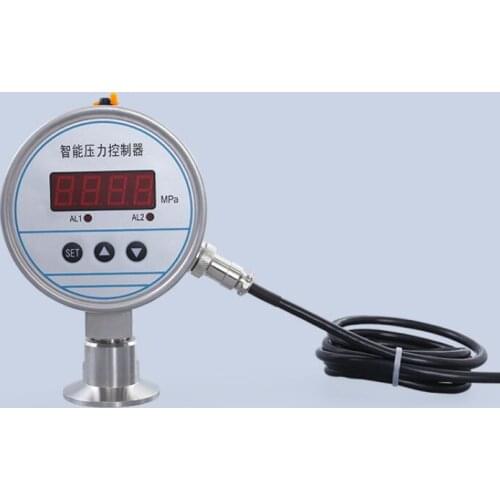 Hygienic Digital Pressure Controller Water Treatment Anti-blocking Flat Film Pressure Controller Electronic Pressure Switch