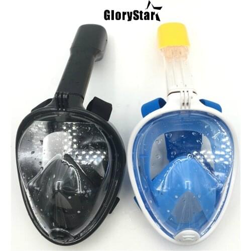 GloryStar Underwater Scuba Anti Fog Full Face Mask Snorkeling Set Respiratory masks Safe and waterproof For Gopro Accessories