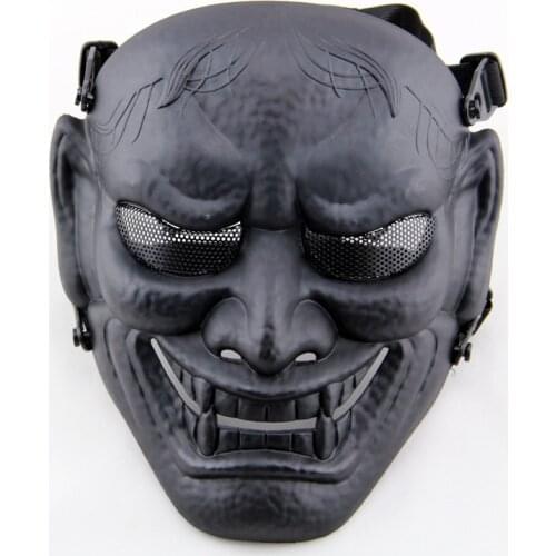Samurai Hannya Oni Prajna Airsoft Mask Halloween Costume Cosplay Evil Demon Monster Kabuki Samurai Hannya Oni Prajna Masks