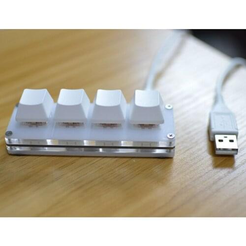 4keys Mechanical Keyboard For Gaming Drawing Switch Custom Macro Programming Keyboard DIY for MAC Windows Hot swap Outemu