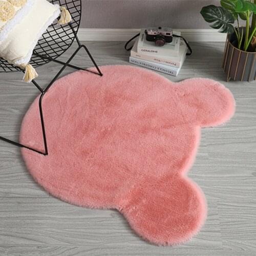 Cute Bear rug super soft carpet Indoor Modern Living room bedroom Antiskid Rug Non-slip mat gray white brown doormat