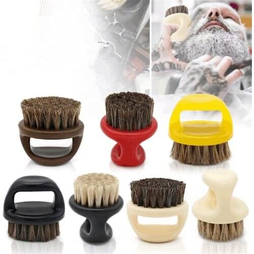 Men Shaving Beard Brush Bristles Shave Plastic Handle Facial Cleaning Appliance High Quality Pro Salon Tool Safety Razor Brush