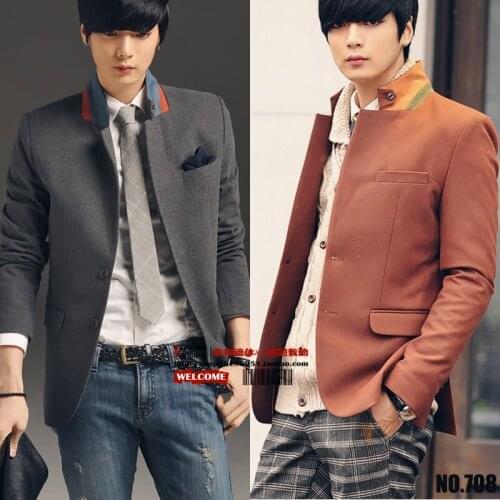 Free Shipping Mens Brand 2021 Spring Suit Top Elegant Color Block Decoration The Trend Of Male Slim Suit Outerwear Coat /s-xxxl