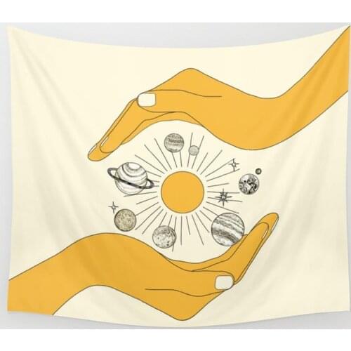 Sun Moon Witchcraft Ouija Tapestry Wall Hand Wall Hanging Tapestry Wall Blanket Farmhouse Home Decor Boho Decor Window Tapestry