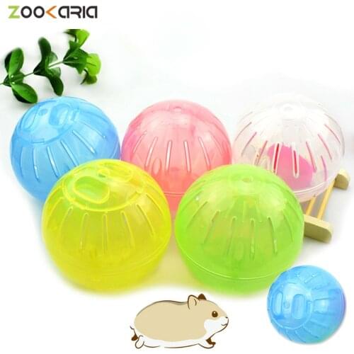 Pet Rodent Mice Jogging Hamster Gerbil Rat Toy Plastic Exercise Ball Lovely Pet Ball Toys 10cm 12cm