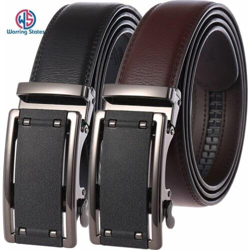 3.5cm Wide New Mens Black Brown Genuine Leather Belt Alloy Automatic Buckle Business Casual Belt Designer Belts High Quality