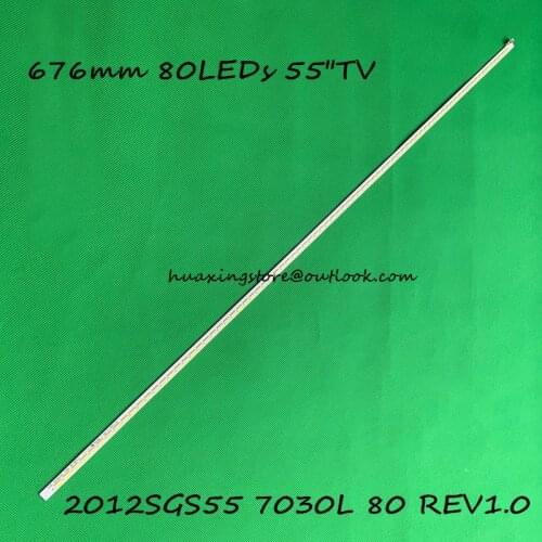 LED Strip 80 leds For PHILIPS 55'' LJ64-03479A SLED 2012SGS55 7030L 80 REV1.0 55PFL5527 55PFL5507K12 55PFL5507M08 LTA550HW03