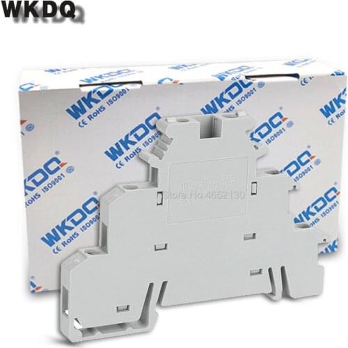50Pcs DIKD1.5 Triple Level Sensor Actuator 3 Layer Wire Terminals Electrical Connectors Screw Din Rail Terminal Block DIKD 1.5