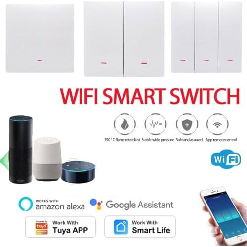 Tuya WiFi Smart Timing Switch EU Power-off Memory Wall Zero-fire Switch Work With Alexa Google Home And Smart Life/Tuya App