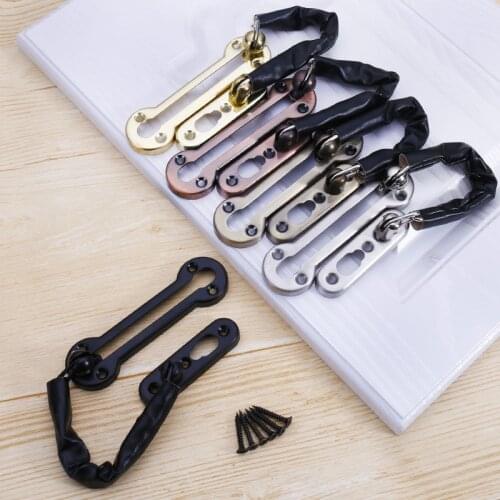 Thicken Anti-theft Chain Stainless Steel Door Bolt Door Chain Buckle Bolt Home Safety Door Lock Hotel Security Guard Bolt