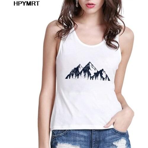 New Summer Harajuku Aesthetic Beautiful mountain Fashion Top Women Sexy Camis Vest Sleeveless Streetwear Female Casual Tank Tops