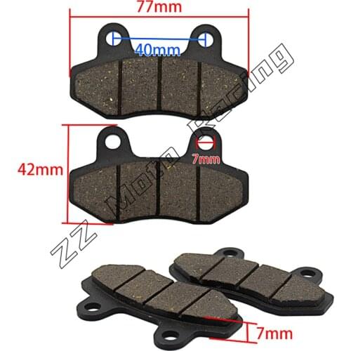 2pcs 90cc 125cc 110cc Twin Pot Classic Pit Dirt Bike Motercycle Rear Brake Pads