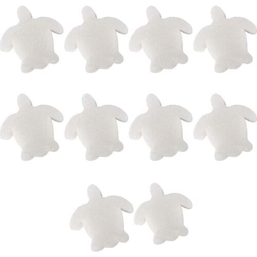 50Pcs White Floating Spa Sponge Turtle Oil Absorbing Hot Tub Skimmer Scum Absorber Cleaners for Swimming Pool CNIM Hot