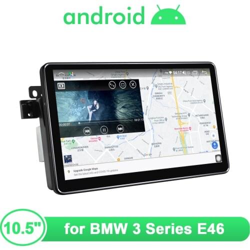 Android 10.0 Screen 10.5 Inch Car Multimedia Player 1280*720 IPS Support WiFi/Bluetooth/Carplay Octa Core For BMW 3 Series E46