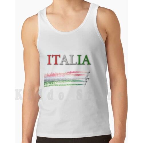 Italia Tank Tops Vest 100% Cotton Italy Italian To English English To Italian Map Of Italy Italian Flag Time In