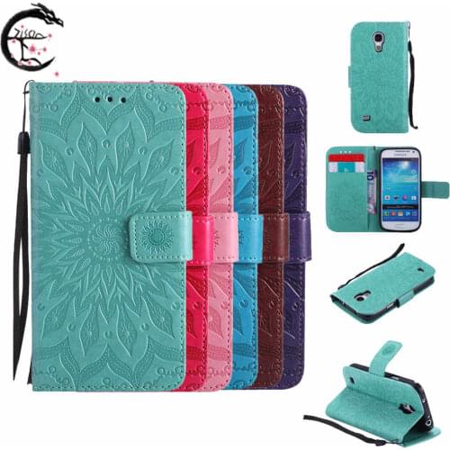 PU Leather Case Flip Cover for Samsung Galaxy S4 i9500 s4 mini i9190 s4mini Phone Wallet Holder Cases Card Slots Capa Covering