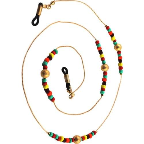 Colorful Beads Eyeglass Chain Beaded Sunglasses Readding Glasses Neck Cord Strap Sunglasses String