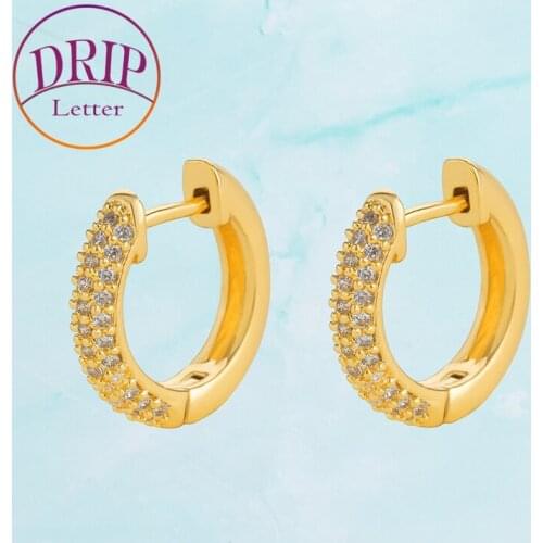 Drip letter Earrings
