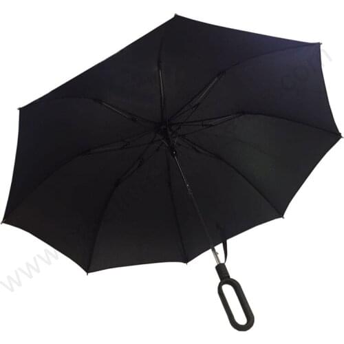 Ex-factory Two fold fiberglass u-shape customized cherry mass cargo anti-thunder fiberglass umbrella