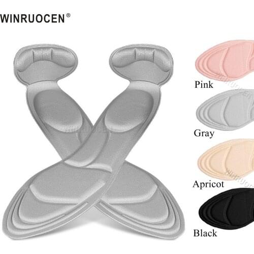 HOT 2pcs Insole Pad Inserts Heel Post Back Breathable Anti-slip for High Heel Shoe Best High Heel Shoes Insoles Memory Foam
