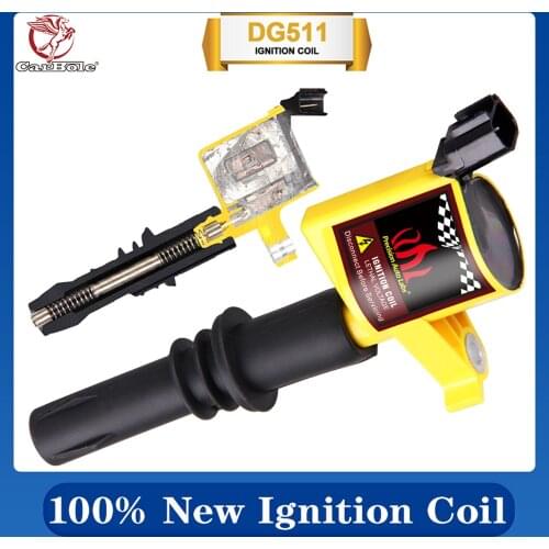 CARBOLE High Performance Yellow DG511 Spark Plug On Plug Ignition Coil For Ford F-150 5.4L V8 DG511 2004 2005 2006 2007 2008