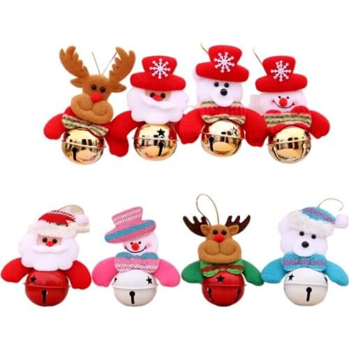 Beautiful Jingle Bells Christmas Party Decoration Pendants DIY Crafts Christmas Tree Bells Handmade Accessories 1pc
